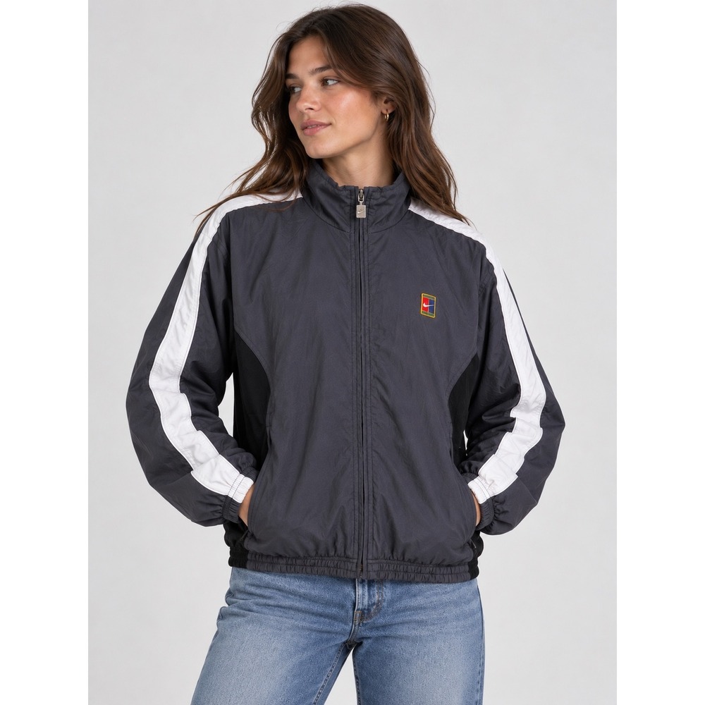Vintage 90s Nike Challenge Court Tennis Jacket Windbreaker Full Zip Women Medium